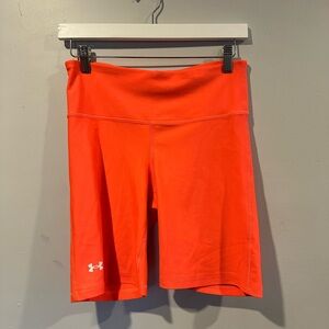 Under Armour | Orange Compression Bike Shorts